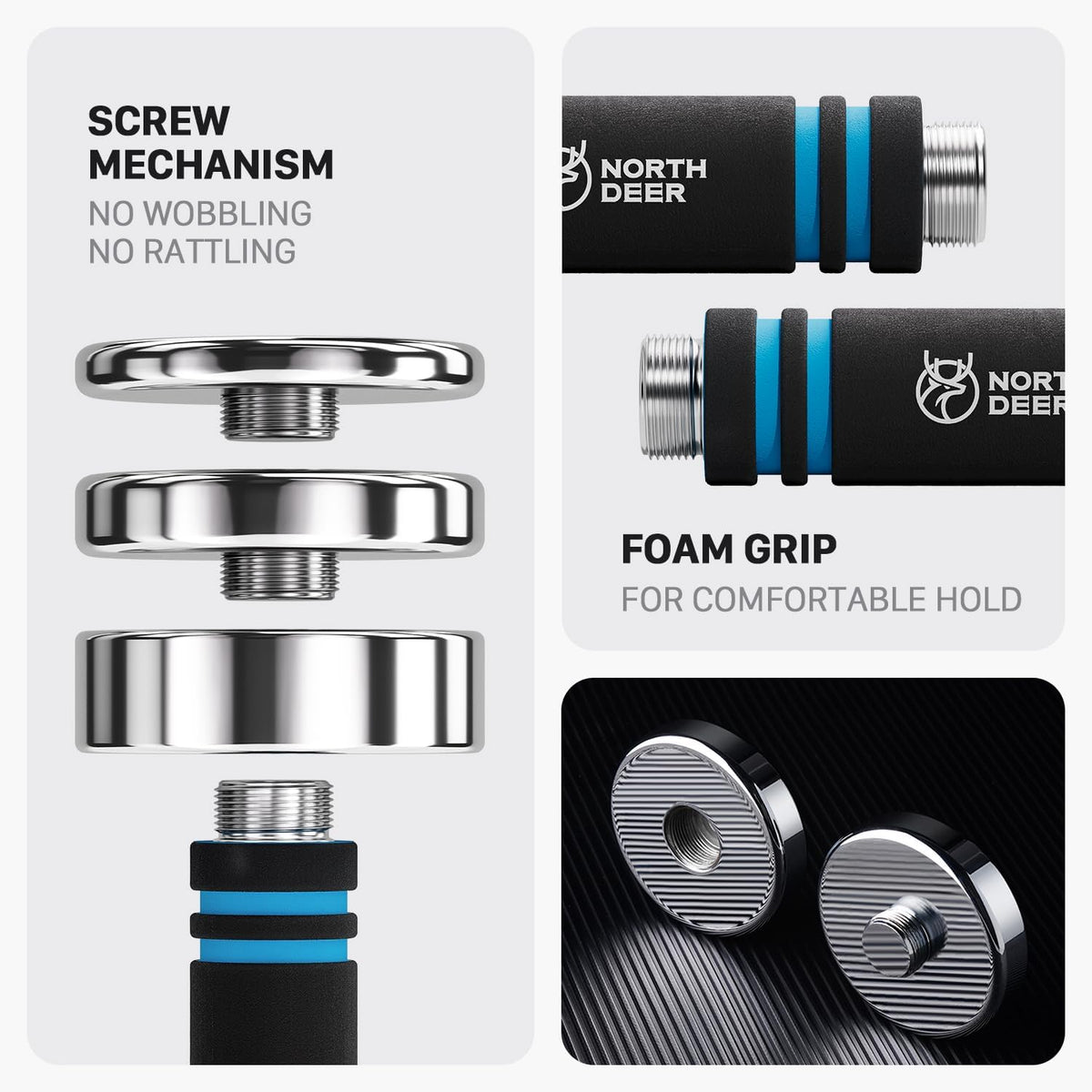 Ultracompact Adjustable Chrome Dumbbells - Premium Steel Performance